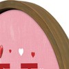 Creative Products Valentine Things Monogram Round Brown Framed Print - 3 of 4