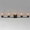 Maxim Lighting Pinn 5 - Light Vanity in  Black/Satin Brass - 3 of 4