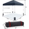 Outdoor Tent, Portable Coating Tent 10 x 10 ft, Picnic Tent, Folding Canopy Tent with Hand Bag, Waterproof Windproof UV Protection Tent, Navyblue - 4 of 4