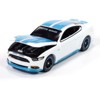2016 Ford Mustang GT King Premier Edition "Petty's Garage" Oxford White with Petty Blue 1/64 Diecast Model Car by Auto World - 3 of 4