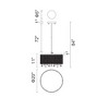CWI Lighting Benson 9 Light Drum Shade Flush Mount With Chrome Finish - 4 of 4