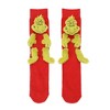 The Grinch 3D Plush Head Hands and Feet Mens Novelty Crew Socks - 3 of 4