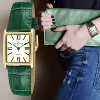 Peugeot Women's Tank Watch Roman Dial Green Strap - 4 of 4