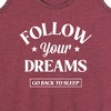Women's - Instant Message - Follow Your Dreams Graphic Racerback Tank - 2 of 4