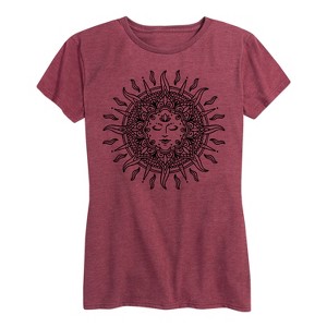 Women's - Instant Message - Sun Decorative Short Sleeve Graphic T-Shirt - 1 of 4