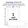 Avery Printable Tent Cards, 3.5" x 11", White with Embossed Border, 50 Blank Place Cards for Laser and Inkjet Printers (5309) - 4 of 4