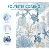 LunaLulinlk Blue Turtle Fabric Bathroom Curtain, 72" x 72" - 2 of 4