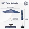 XINGHANZHENXUAN 10FT Patio Umbrella, Outdoor Table Umbrella, Sun Umbrella for Garden, Deck, Backyard, Pool - 2 of 4