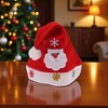 Unique Bargains Christmas Hat Polyester Red 10.24"x13.78" 1 Pc - 2 of 4