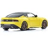 Nissan Fairlady Z RHD (Right Hand Drive) Ikazuchi Yellow with Black Top with Mini Book No.13 1/64 Diecast Model Car by Kyosho - 3 of 4