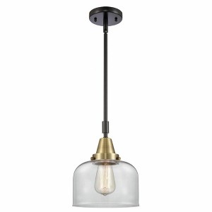 Bell - 1 Light Stem Hung Mini Pendant In Industrial Style-11.13 Inches Tall and 8 Inches Wide - 1 of 1