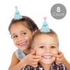 Big Dot of Happiness Narwhal Girl - Mini Cone Under The Sea Baby Shower or Birthday Party Hats - Small Little Party Hats - Set of 8 - 2 of 4