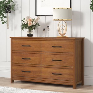 Galano 6-Drawer Dresser with Interlock Safety 47.2" W x 15.7" D x 31.3" H - 1 of 4