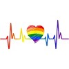Adult Design By Humans Pride Heartbeat Heart Love By KangThien Tank Top - 2 of 2