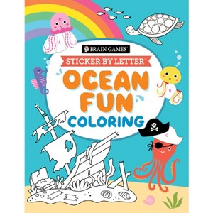 Brain Games - Sticker by Letter - Coloring: Ocean Fun - by  Publications International Ltd & Brain Games & New Seasons (Paperback) - 1 of 1
