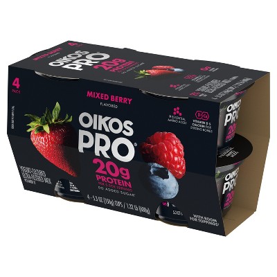 Oikos Pro Mixed Berry Greek Yogurt - 4ct/5.3oz_4