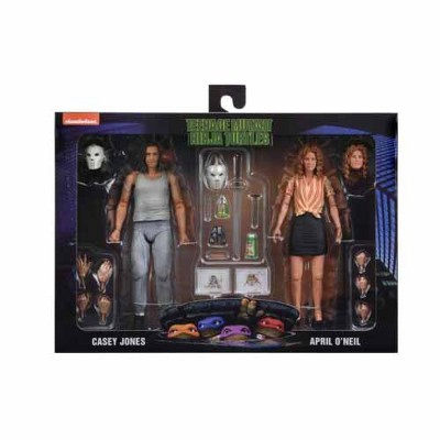 NECA Teenage Mutant Ninja Turtles 1990 Movie 7" Scale April O'Neil & Casey Collectible Action Figures Set
