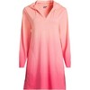 Lands' End Women's Cotton Jersey Long Sleeve Hooded Swim Cover-up Dress - 3 of 4