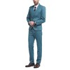 Cloudstyle Mens 3-Piece Plaid Suit Set Modern Fit Jacket Tux Blazer Vest Pants - 2 of 4