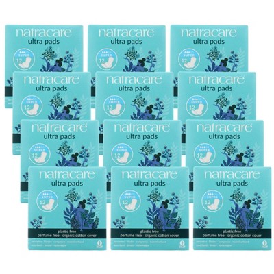 Natracare Organic Cotton Ultra Pads Super - Case of 12/12 ct