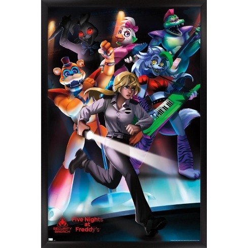 Trends International Five Nights At Freddy's Movie - Freddy One Sheet  Framed Wall Poster Prints Black Framed Version 14.725 X 22.375 : Target