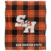 Sam Houston State University Campus Plaid Spirit Silky Touch Super Soft Throw Blanket 50x60 - 2 of 4
