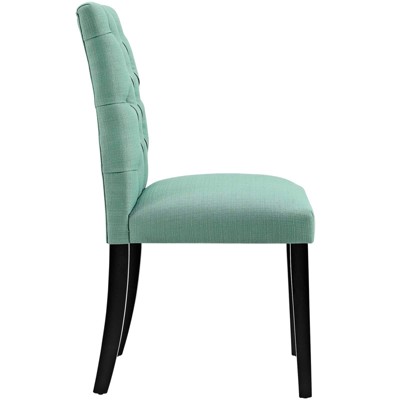 Laguna Blue Tufted Upholstered Parsons Side Chair