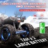 Meiyiu 24V Kids ATV, Two Seater Ride on Car Electric Vehicle, 4x100W Powerful Engine, 7AHx2 Large Battery, Accelerator Handle, LED Light & Music - 3 of 4