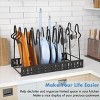 SEVOBAL Adjustable Pots and Pans Organizer Rack Cabinet Metal Pans Pots Lids Storage Holder Rack 3 DIY Kitchen Counter, Black, 15.99"*8.58"*2.34" - 4 of 4