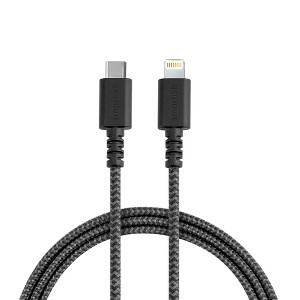 Smartish USB-C & Lightning Cables - 100W Fabric Wrapped Fast Charger - 1 of 4