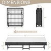 Folding Rollaway Guest Bed with Memory Foam Mattress and Side Storage Pocket - 4 of 4