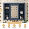 Okak Modern Wall Mounted Bathroom Cabinet with Mirror & 6 Open Shelves,Medicine Cabinet Mirror Cabinet for Bathroom - 4 of 4