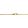 Black Bow Jewelry 1.45mm, 14k Yellow Gold, Diamond Cut Solid Cable Chain Necklace - 4 of 4