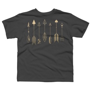 Boy's Design By Humans Be Brave Little Arrow (gold) By staceyroman T-Shirt - 1 of 3