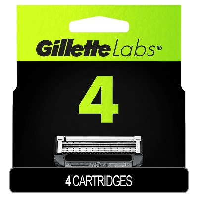 GilletteLabs Razor Blade Refills by Gillette - Compatible with Exfoliating Razor and Heated Razor  - 4ct