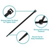 Monoprice 4-inch Cable Tie, 100pcs/Pack, 18 lbs Max Weight - Black - 2 of 4