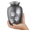Reminded Pet Cremation Urns for Dog and Cat Ashes, Memorial Paw Print Urn - 2 of 4