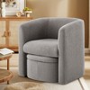 Barrel Chair with Storage Ottoman Set | COLAMY - 2 of 4