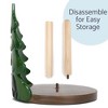 Elanze Designs Forest and Bear 12 inch Resin and Wood Paper Towel Holder - 3 of 4