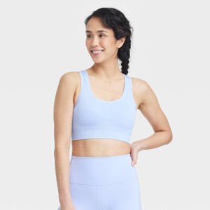 Women's Seamless Medium Support Racerback Sports Bra - All In Motion™ - 1 of 4