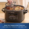 Crock-Pot 8qt MultiMeal Programmable Slow Cooker Speckled Black - 3 of 4