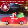 Tangkula 7.7 FT Long Christmas Inflatables Lighted Xmas Inflatable Santa Claus - 4 of 4
