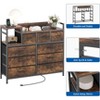 Tall 9-Drawer Dresser TV Stand with Integrated Charging Station–Sturdy Wood&Metal Frame Supports Up to 45"TVs,Perfect for Storage&Closet Organization - 4 of 4