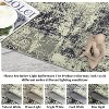 Runner Rug Modern Abstract Circle Design Non Slip Washable Soft Accent Carpet for Kitchen Bedroom - 3 of 4