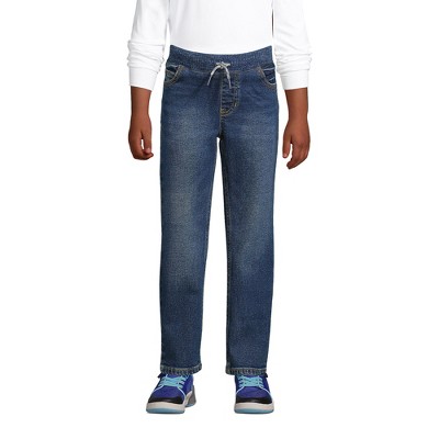 Lands' End Kids Iron Knee Stretch Pull On Jeans