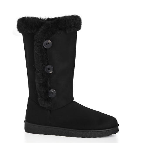 Cloudwalkers | Women's Wide Fit Rosalie Tall Boot - Black - 10w : Target