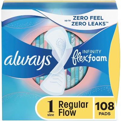 Always Infinity Pads - Regular Absorbency - Size 1