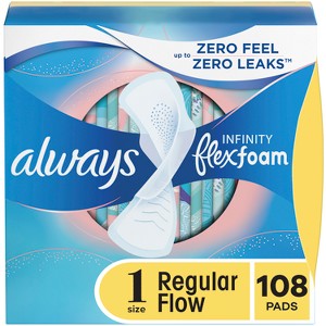 Always Infinity Pads - Regular Absorbency - Size 1 - 1 of 4