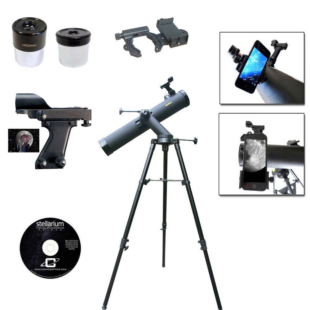 Photos - Telescope Galileo 800x90 Tracker Reflecting SmartScope  - Black 