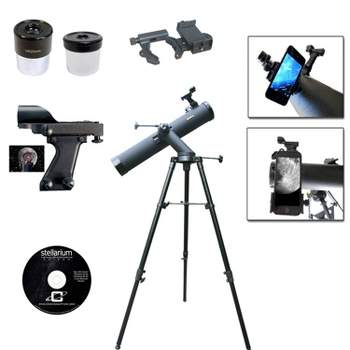 Galileo 800x90 Tracker Reflecting SmartScope Telescope - Black